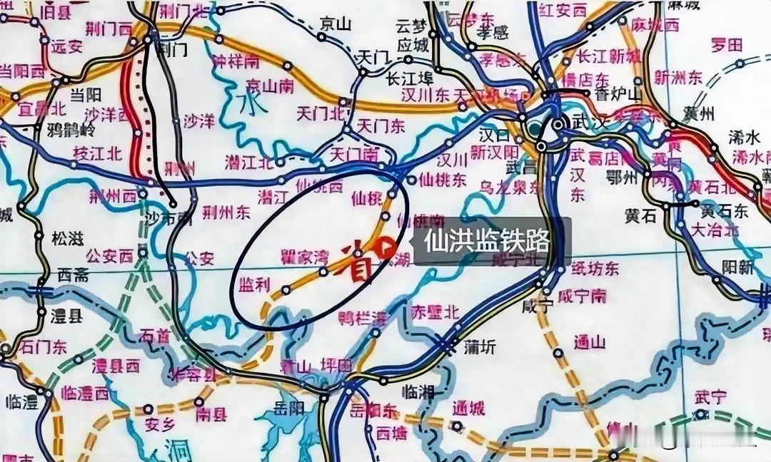 沿江高铁与呼南高铁，东西与南北走向的“十”字交汇地本应该是荆州。按说这是改变不了