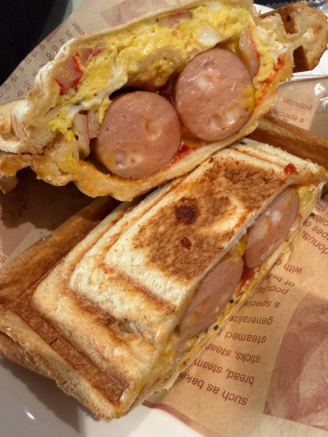 早餐是自己做的牛肉丸河粉午餐是三明治和椰奶豆腐无糖版