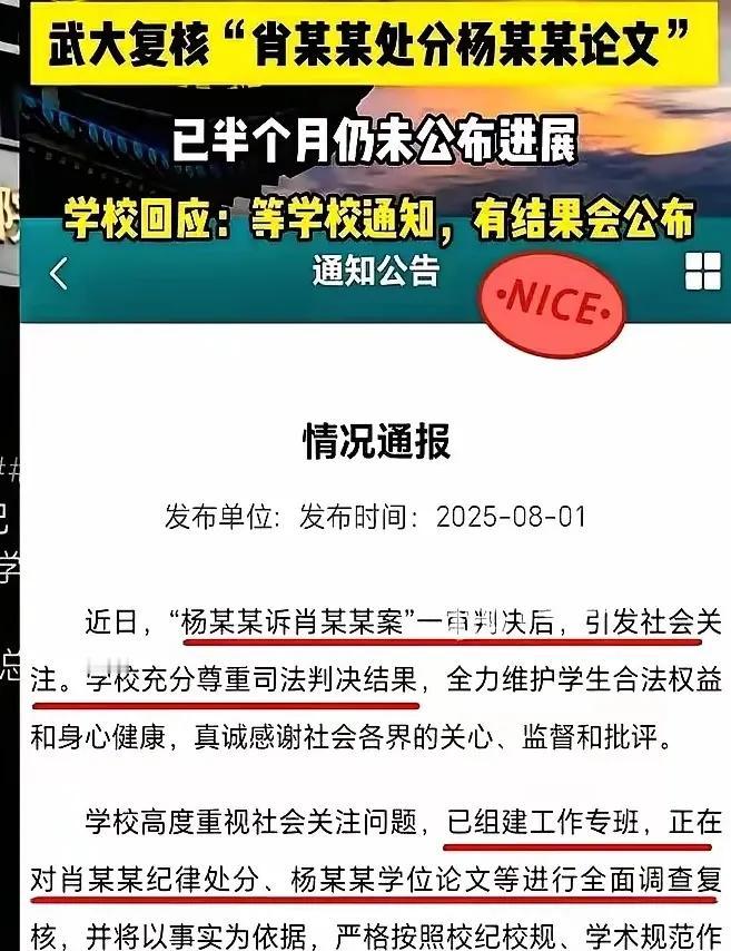 武大校长调离只是开始？杨某媛挡枪，肖同学被逼退学藏猫腻。杨某媛被推出来