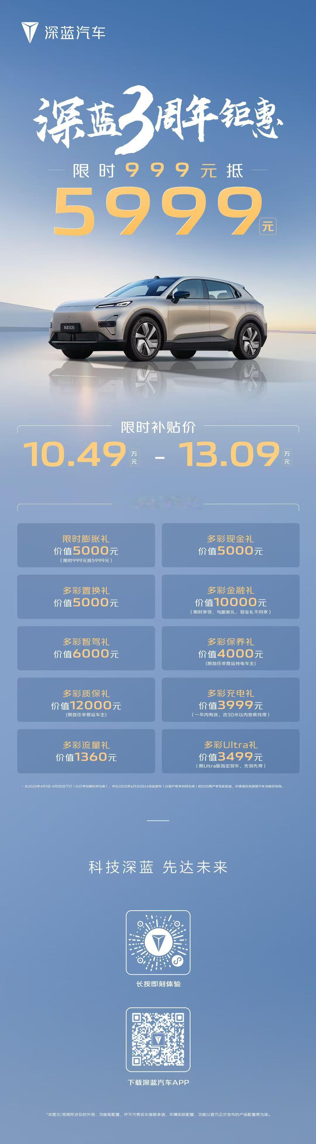 深蓝S0510万级全能王在10万元级SUV中，深蓝S05和海狮05EV是其中