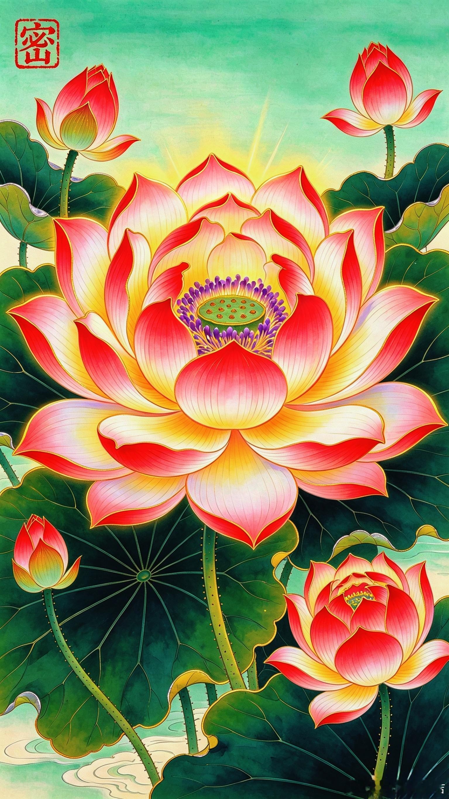 菩提心，乃犹如莲花。莲具三妙相，菩提心悉皆如是。一、出淤泥而不染菩提心不离世间而