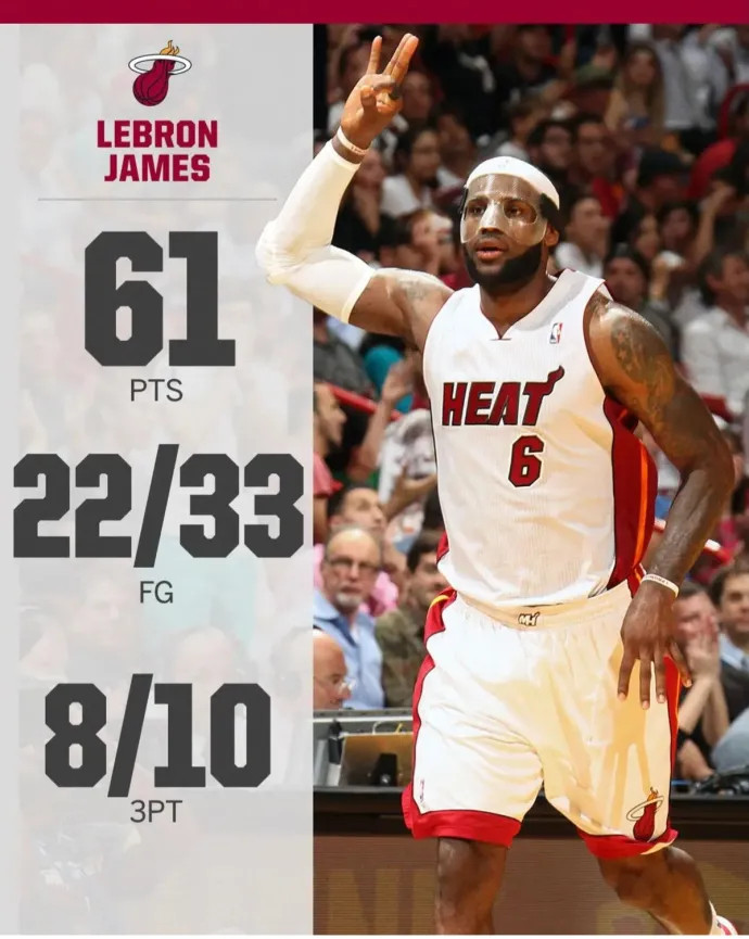 为什么作为历史得分王的詹姆斯职业生涯才1次60+？是不是因为他不爱刷分？