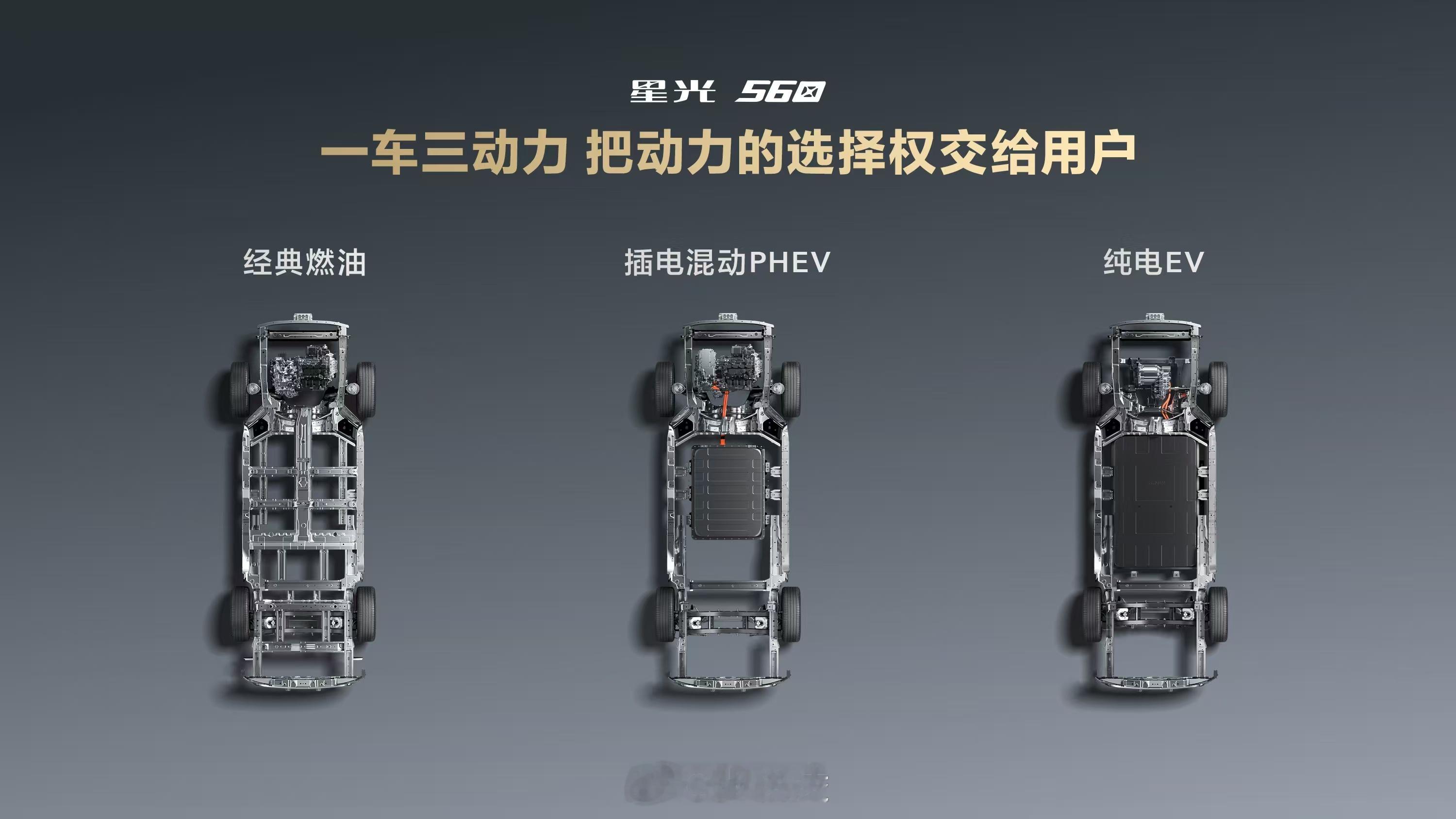 一车三动力，真的是人民需要什么五菱就造什么。毕竟实现“一车多动力”平台，车企得面