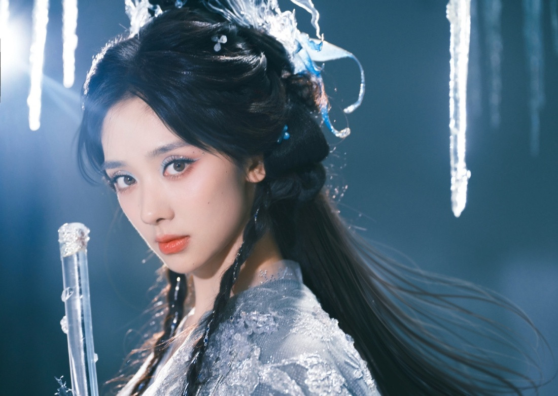 王影璐寒鱼妆宝宝好美丽！！话说这是真的冰吗看起来好逼真哦​​​