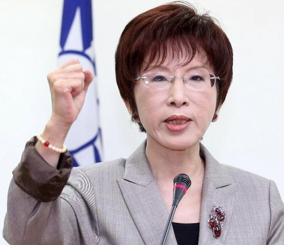 洪秀柱今天在国民党党庆日向党内同志、“台独”分子、日本右翼等三股势力好话：世界已