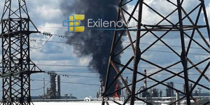 乌克兰安全局的无人机奔袭1500多公里，击中了俄罗斯彼尔姆的卢克炼油厂，核心炼油