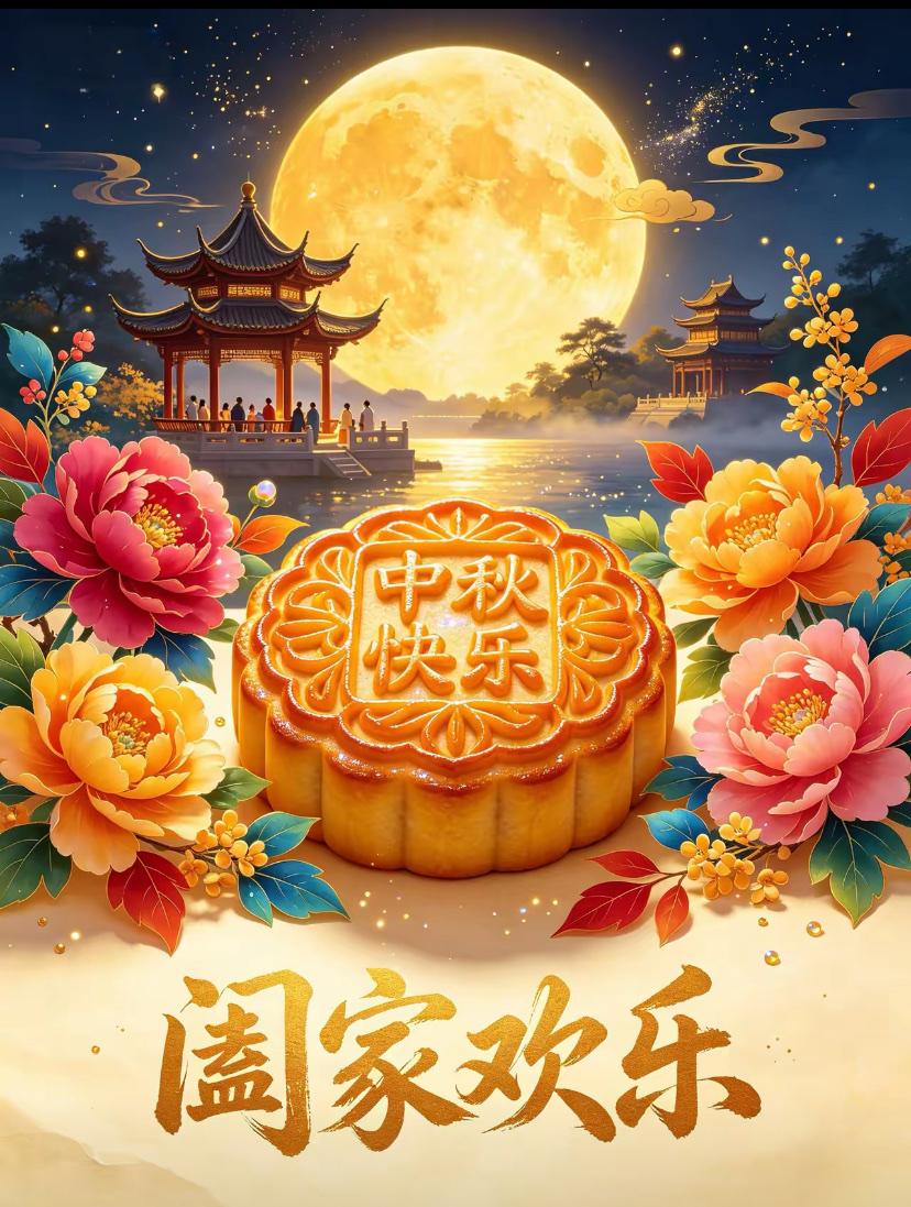 2026./9月24日，一轮明报平安，桂韵悠悠骏马年☘️🍁中秋