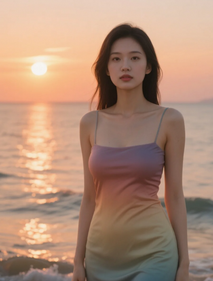 落日下的我vs海里的我，哪个更让你心动？