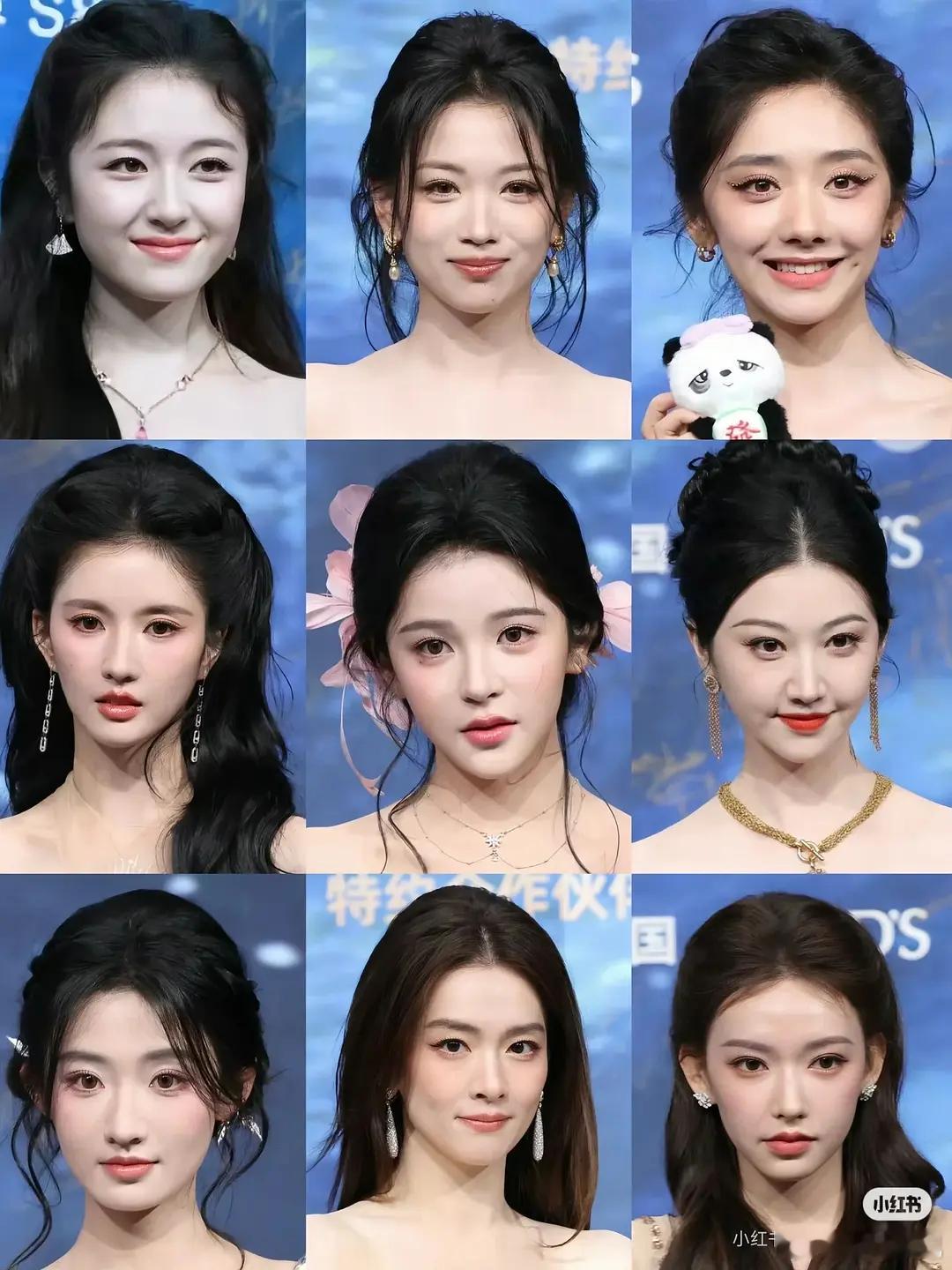 这么一对比。她确实是星味最少的啊。。