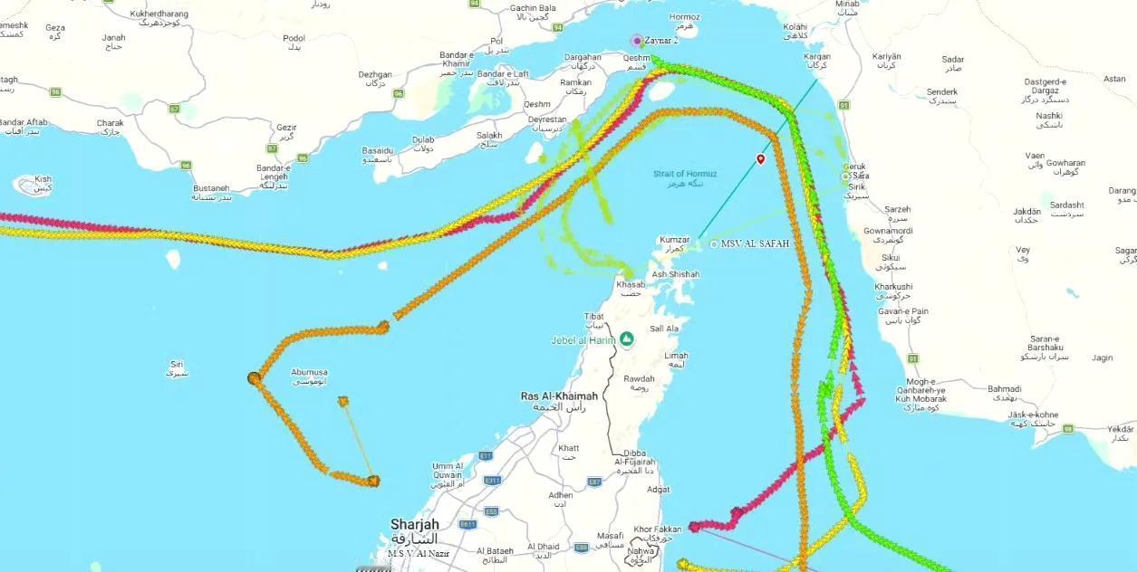 美国海军中央司令部、第五舰队4月16日发布公告：所有伊朗船只、受美国OF