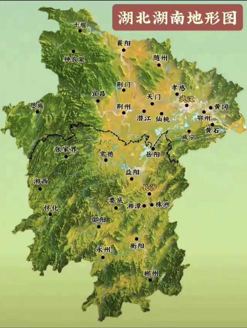 湖南湖北到底有多少个对称：1、湖南有龙山县，湖北有来凤县2、湖南有八大公山，