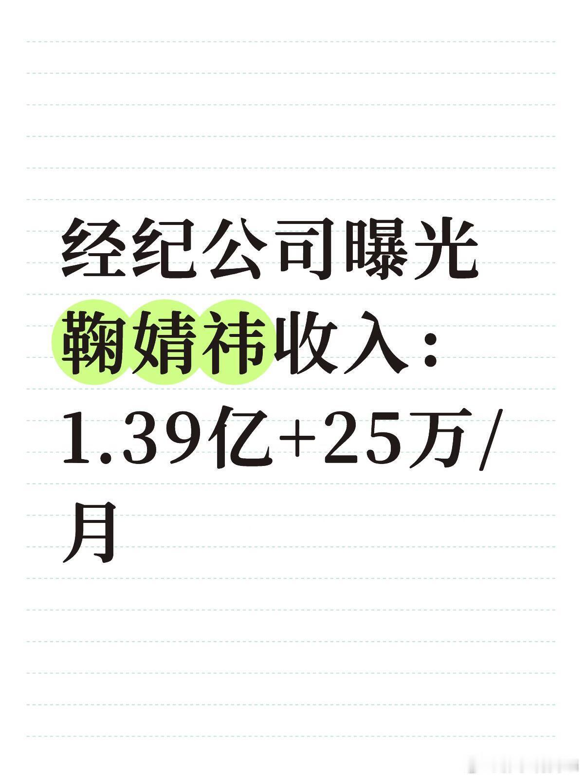 鞠婧祎每月25万元固定工资12月16日丝芭传媒和鞠婧祎算是彻底撕破脸了。丝芭传