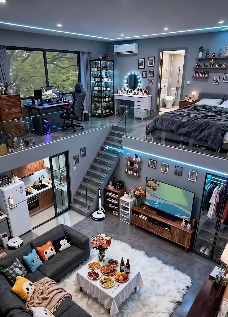 好羡慕一家四口的住房