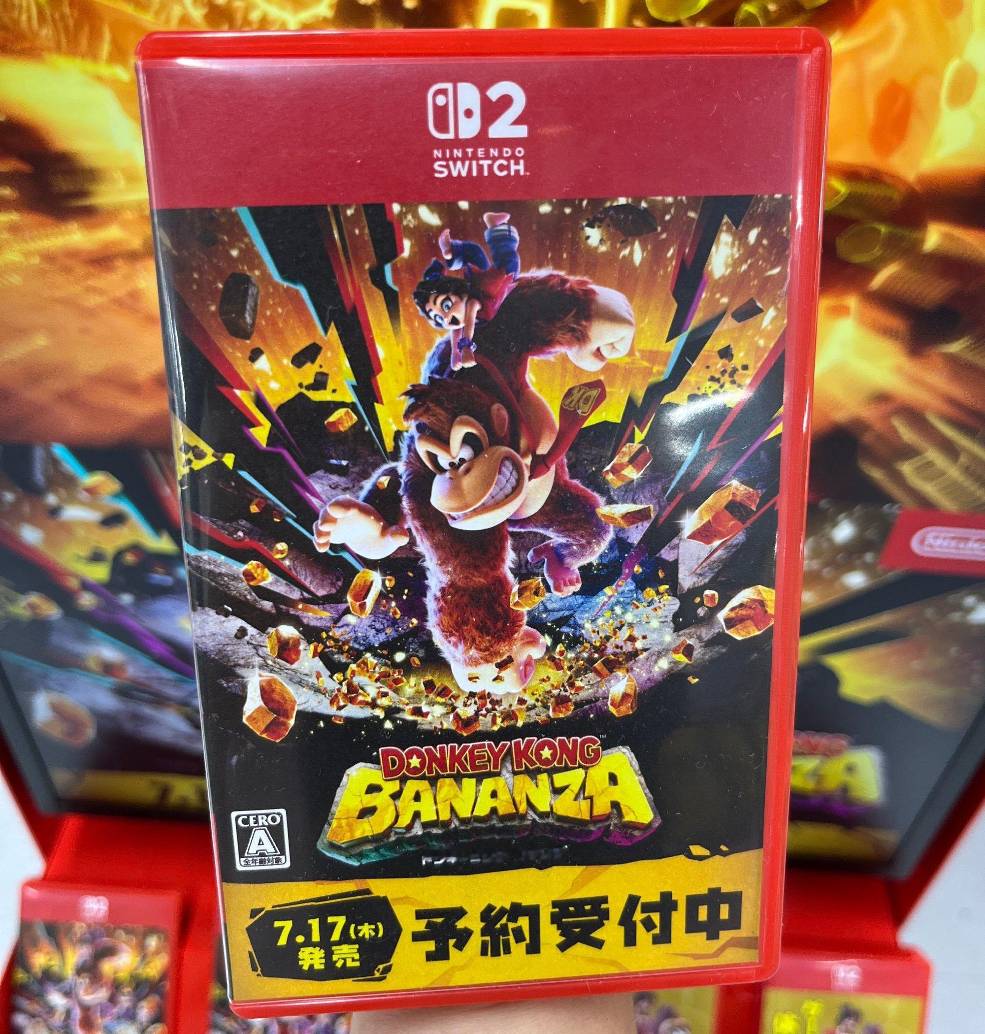 【《咚奇刚蕉力全开》实体包装曝光】近日，推特用户Genki曝光了Switch2