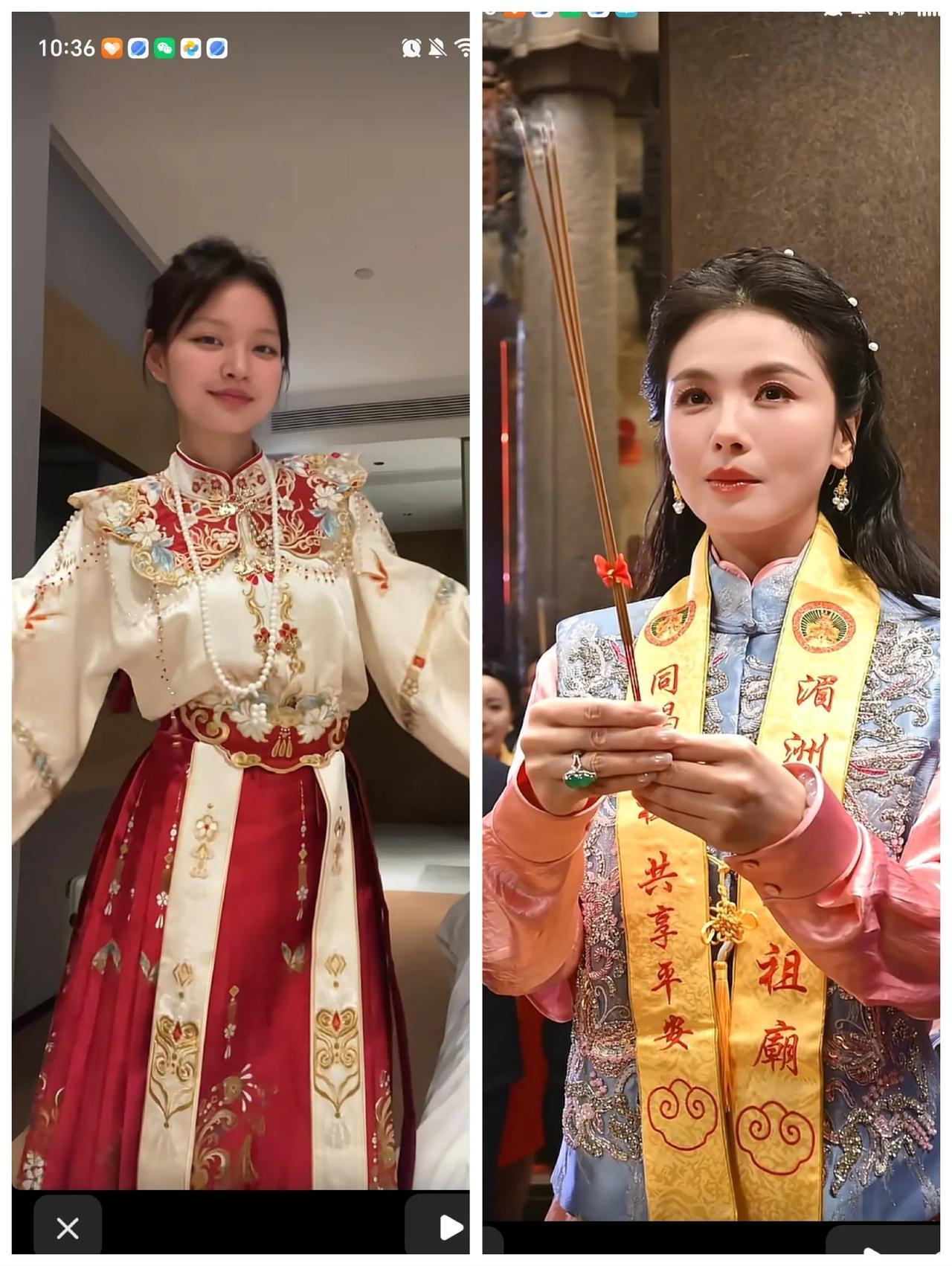 我预感小妈祖会成为第二个刘涛，俩人都掷过圣杯了，都是被妈祖选中的人。刘涛自从掷圣