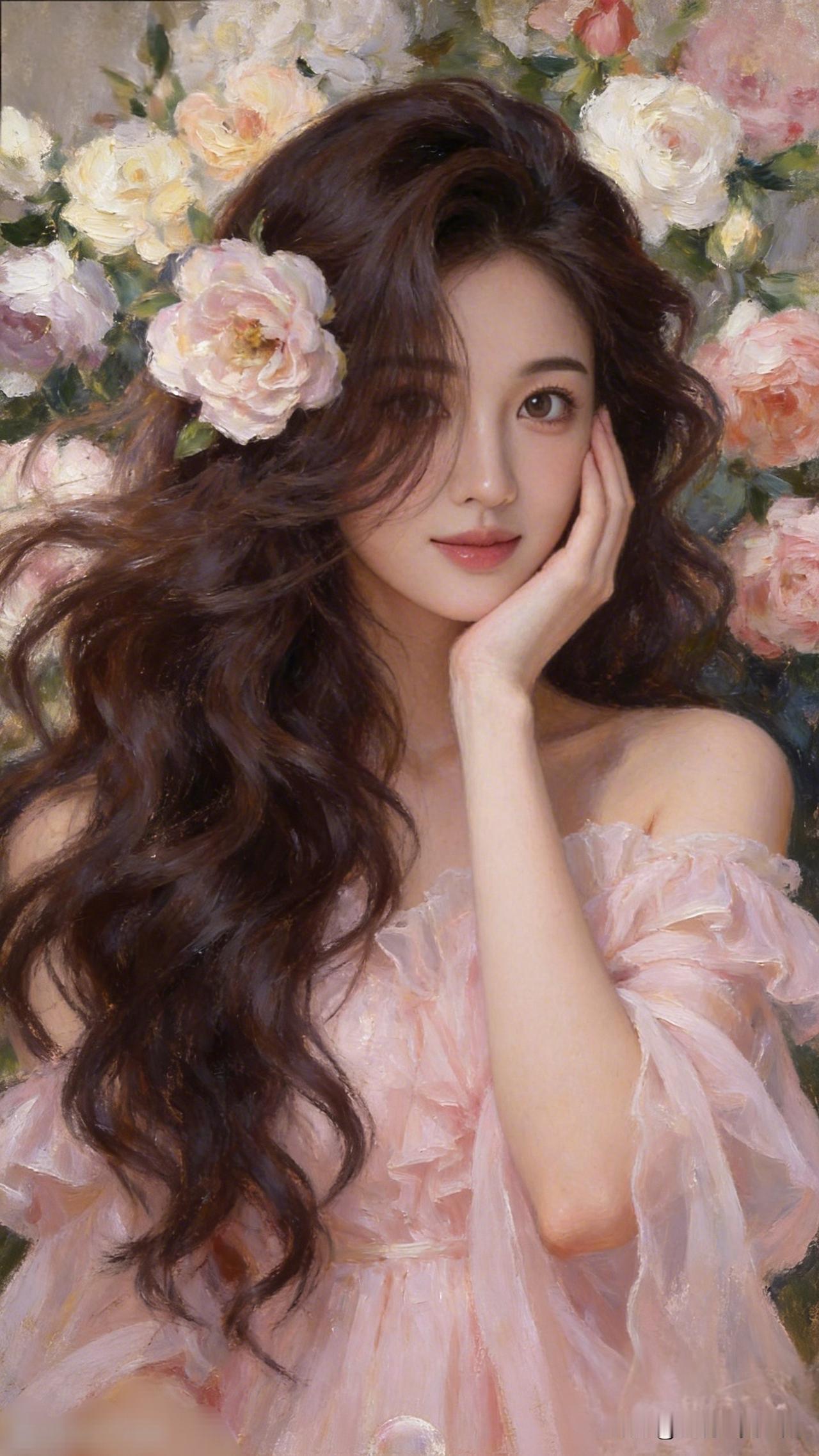 梦幻少女与花海，温柔如画。看过哪些惊艳时光的美女？