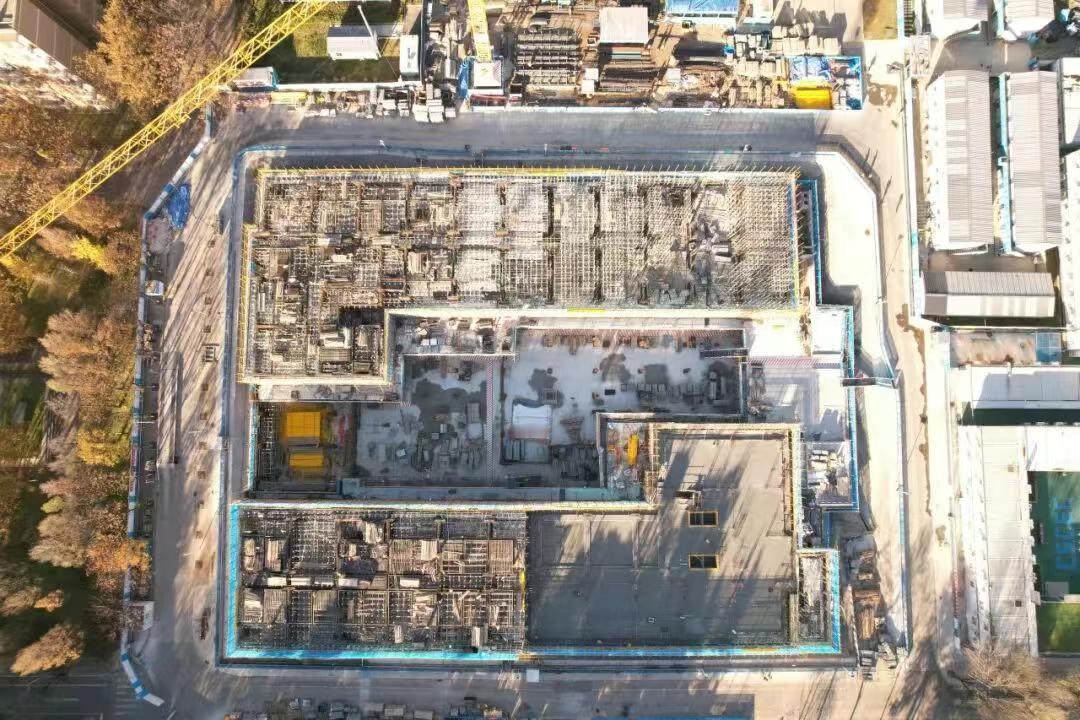 进度条刷新！！日前，中建八局西北公司承建的西安电子科技大学23公寓项目全面冲