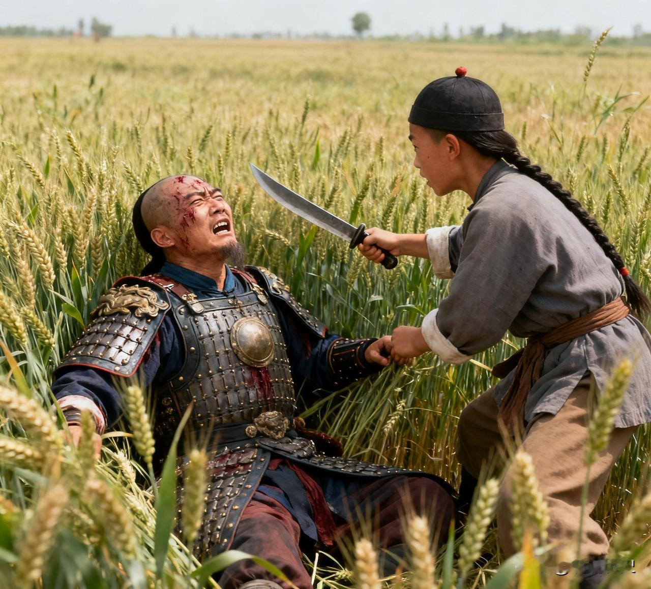 1865年，晚清名将僧格林沁，在追剿捻军的战斗中遭遇伏击，身受重伤的他躲进了麦地