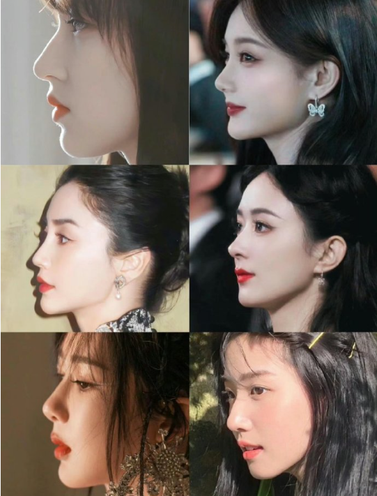 女明星侧脸一览​​​。。。。。。