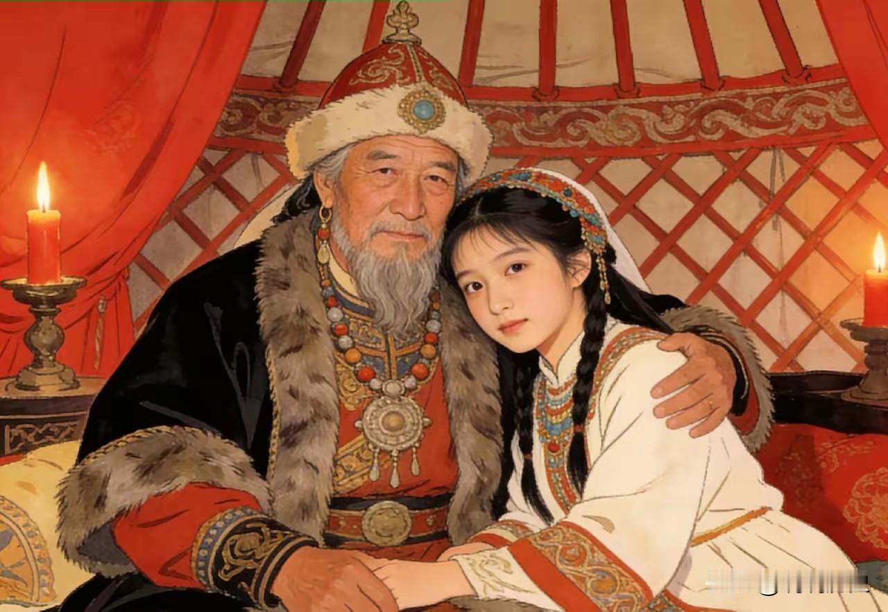 隋朝，14岁的义成公主被嫁给了65岁的老可汗，新婚之夜，老可汗丝毫不怜惜年幼的公