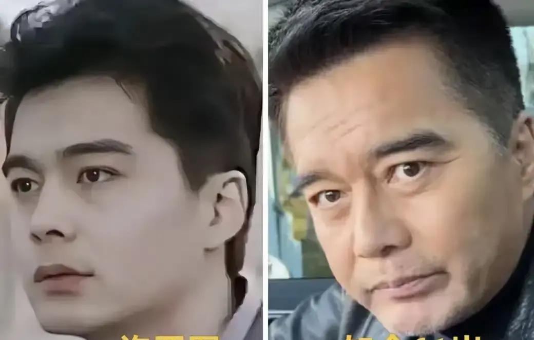 巅峰黎明一张脸，银行用它当保险单90年代香港街头，所有理发店门口挂同一张照