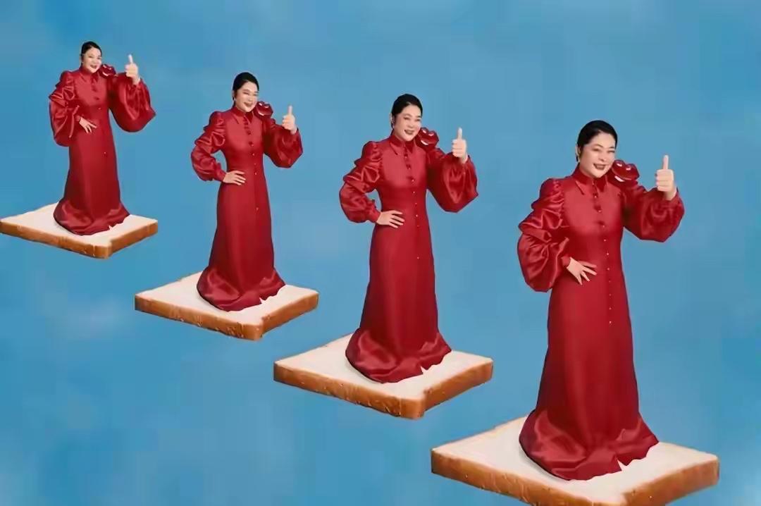 倪萍这广告拍的“日里日气”，看着有点吓人！我个人觉得这个广告不符合中国人的审美。