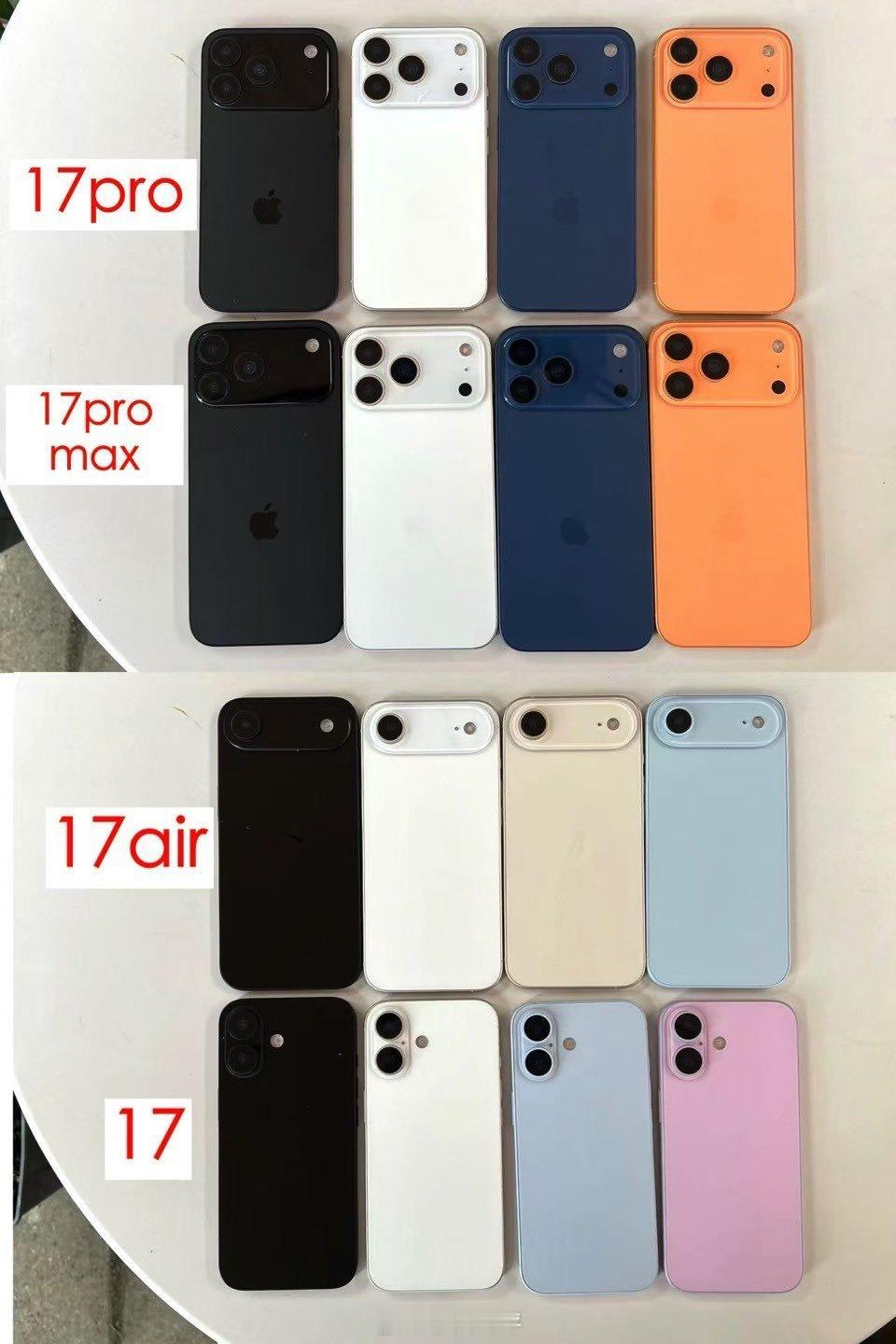 iPhone17Pro橙色机模曝光爆料苹果今年秋季的iPhone17Pro系