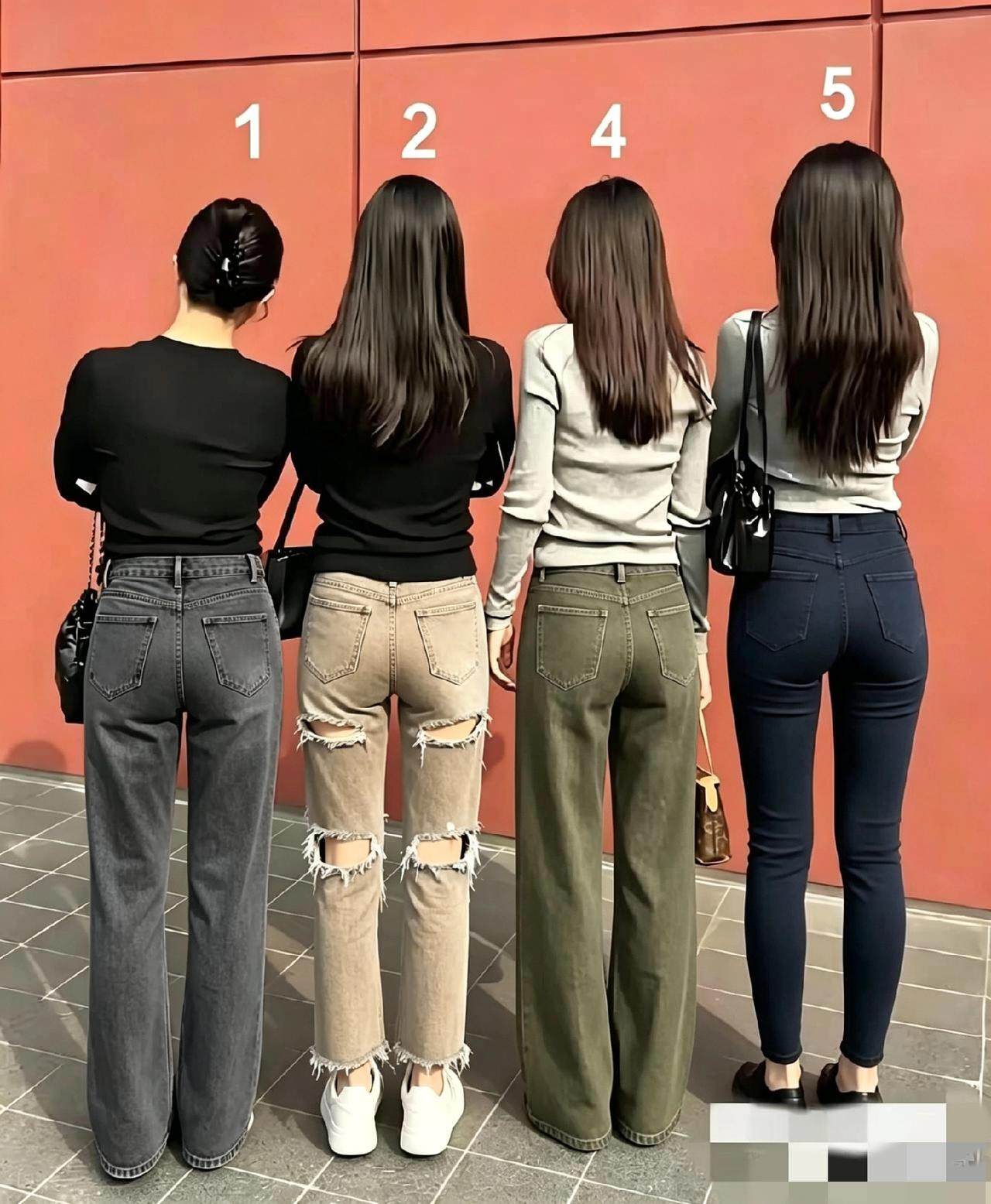 四姐妹当中，有三位生过孩子的宝妈，只有一位是没生过宝宝的小姑娘，你能看出是几号吗