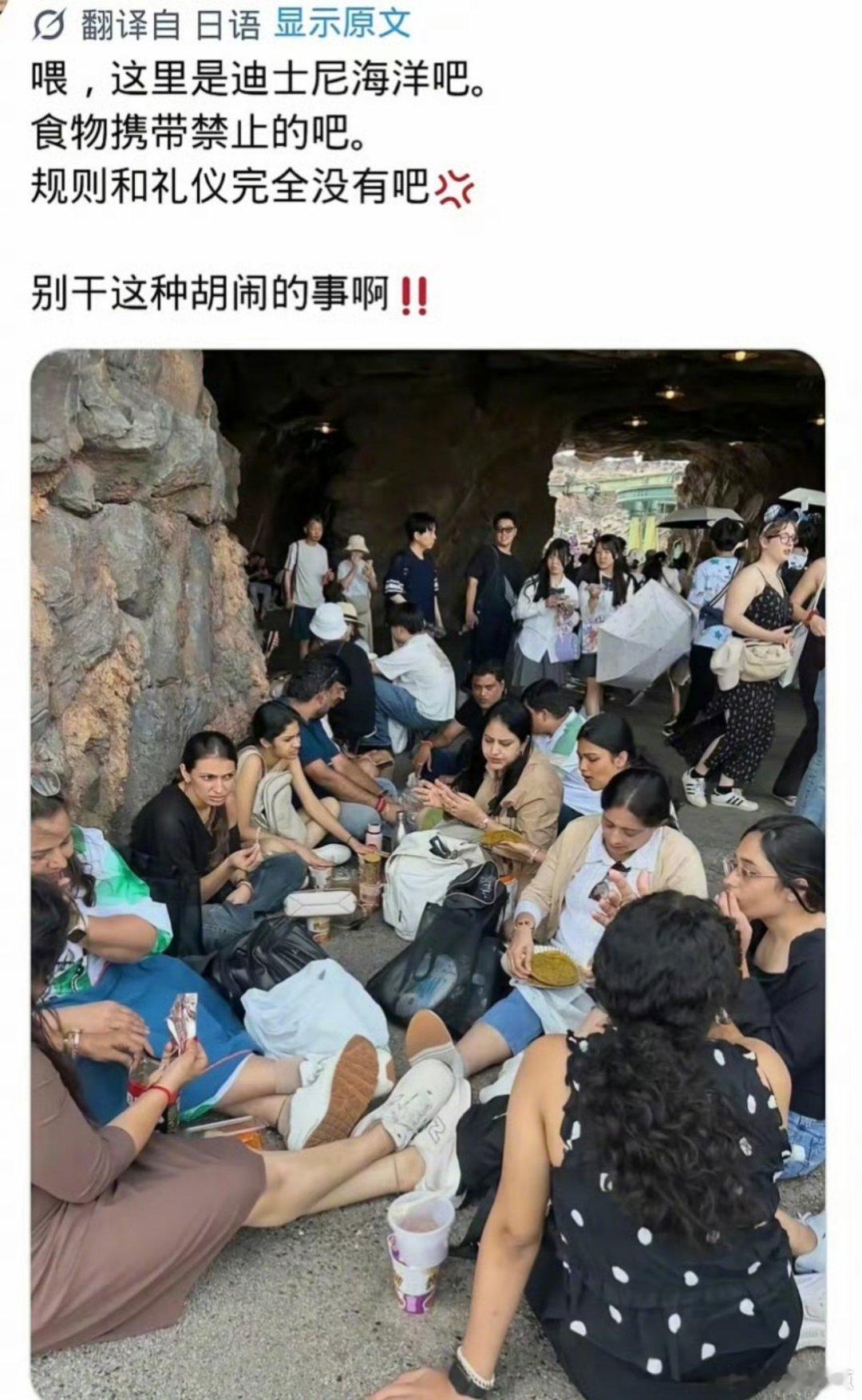 印度人就是牛！根本不惯迪士尼臭毛病！日本东京迪士尼禁止个人携带食物，阿三哥理都不