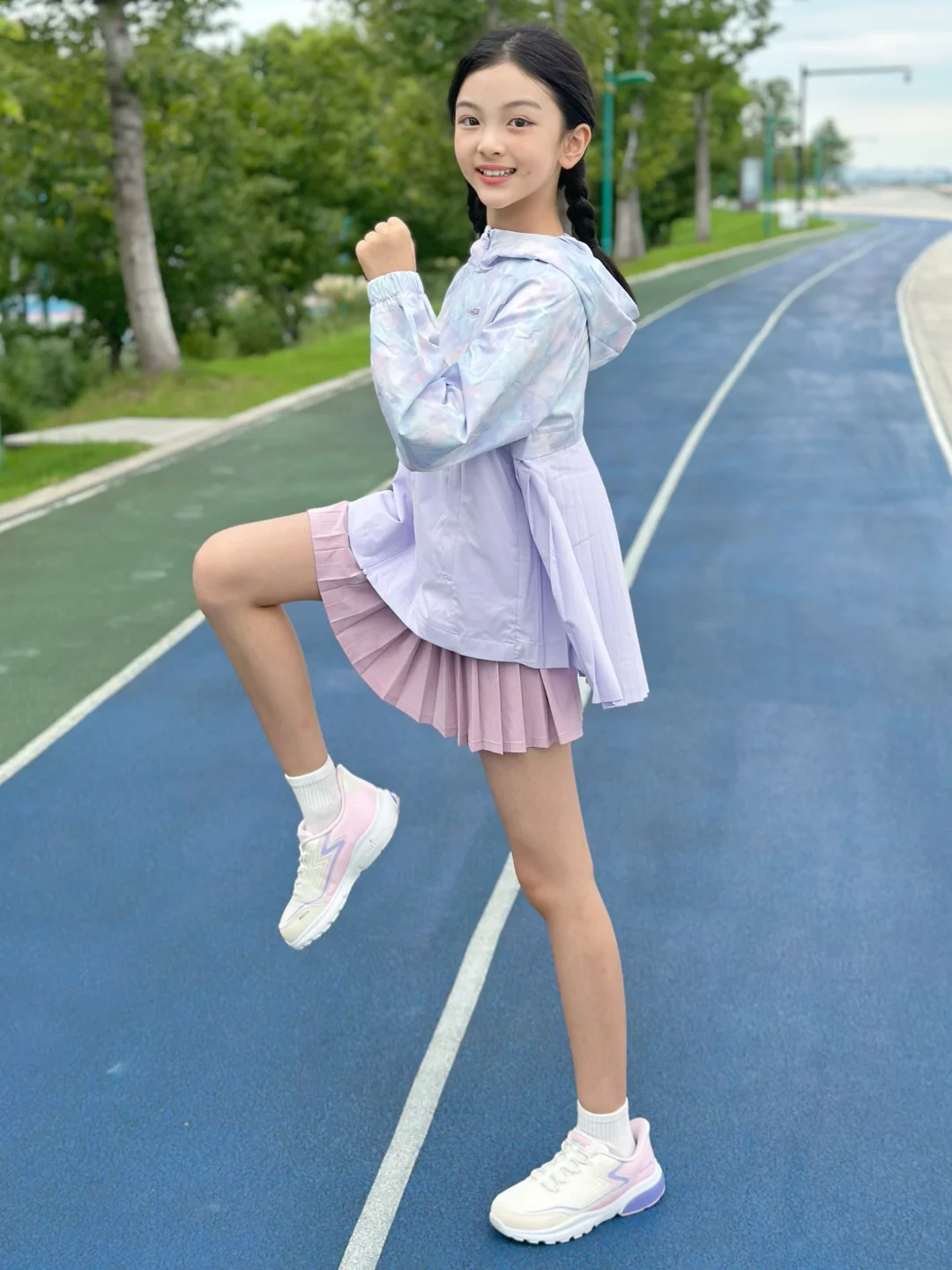 9岁大长腿甜妹舞蹈生！夏天的运动OOTD～
