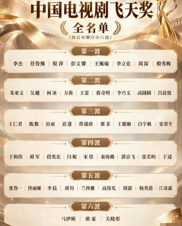 #飞天奖出席阵容全名单##飞天奖出席阵容名单#期待！​