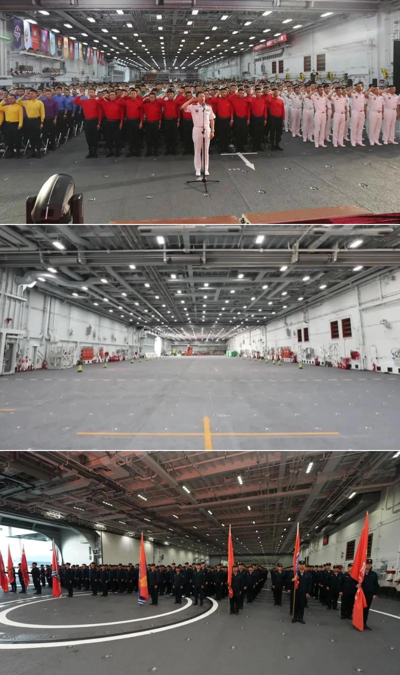 辽宁舰、山东舰、福建舰机库对比🆚