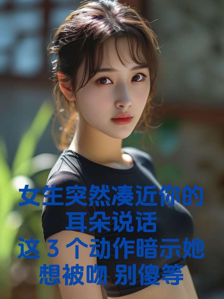 女生突然凑近你的耳朵说话？这3个动作暗示她想被吻，别傻等！