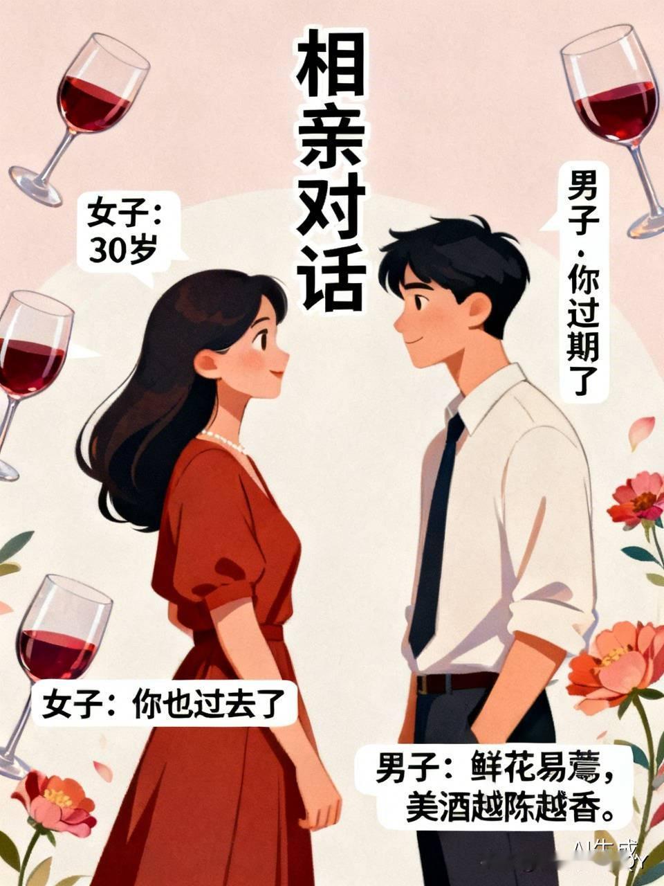 有对男女去相亲，见面男人就问女子，你今年多大了？女子回答，我今年30了。男子