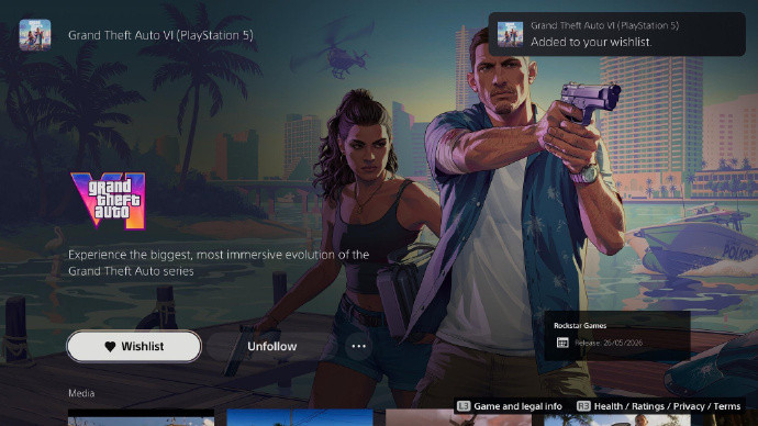【《GTA6》发售倒计时1年】《GTA6》将在2026年5月26日正式上线，而今