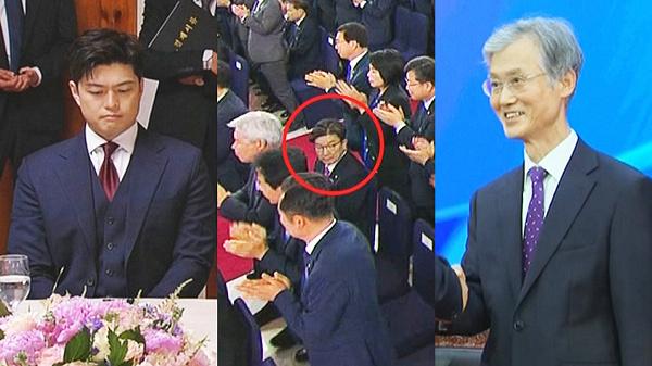 李在明宣誓就职的现场真是“精彩”仪式开启时所有人都站着，只有权性东“纹丝不动