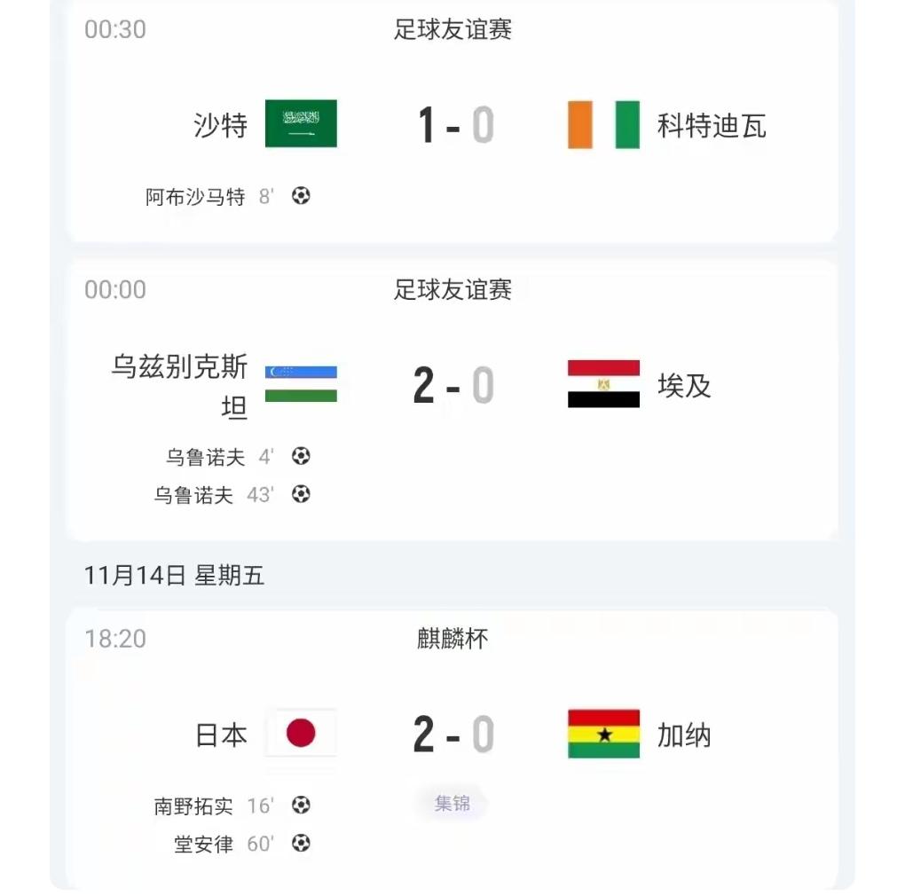 亚洲足球都在进步！期待国足明年3月热身赛！我们看到这个月国际比赛日！已经获得世界