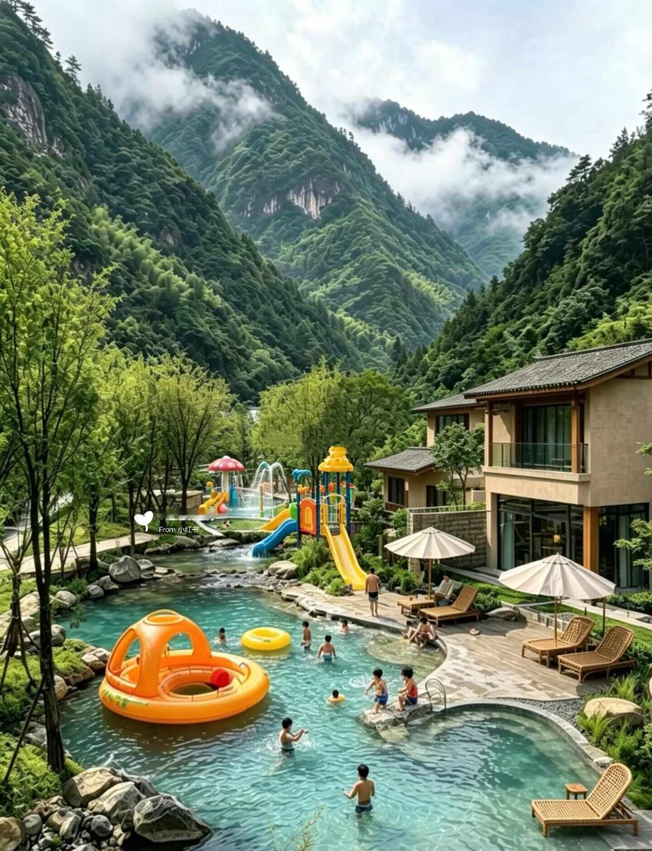 在从化！新开的山野溯溪小院！端午还要来就在从化山野！藏在森里的溯溪美宿🌿推窗