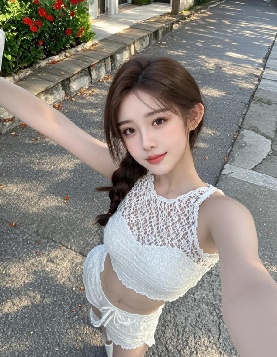 白衣俏影 原来ai写真可以这么美 人生总得有一套ai写真吧 谁拍谁好看...