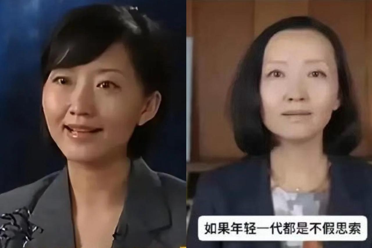 下图是柴静在国内和在国外的对比照，从面相上看，在国内时，其面相一看就是中国人，而