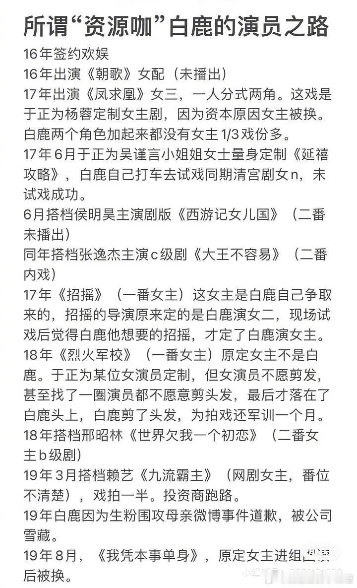 瓣人说白鹿是于歪挖掘带入娱乐圈的，但白鹿起来主要靠自己，你认同吗？