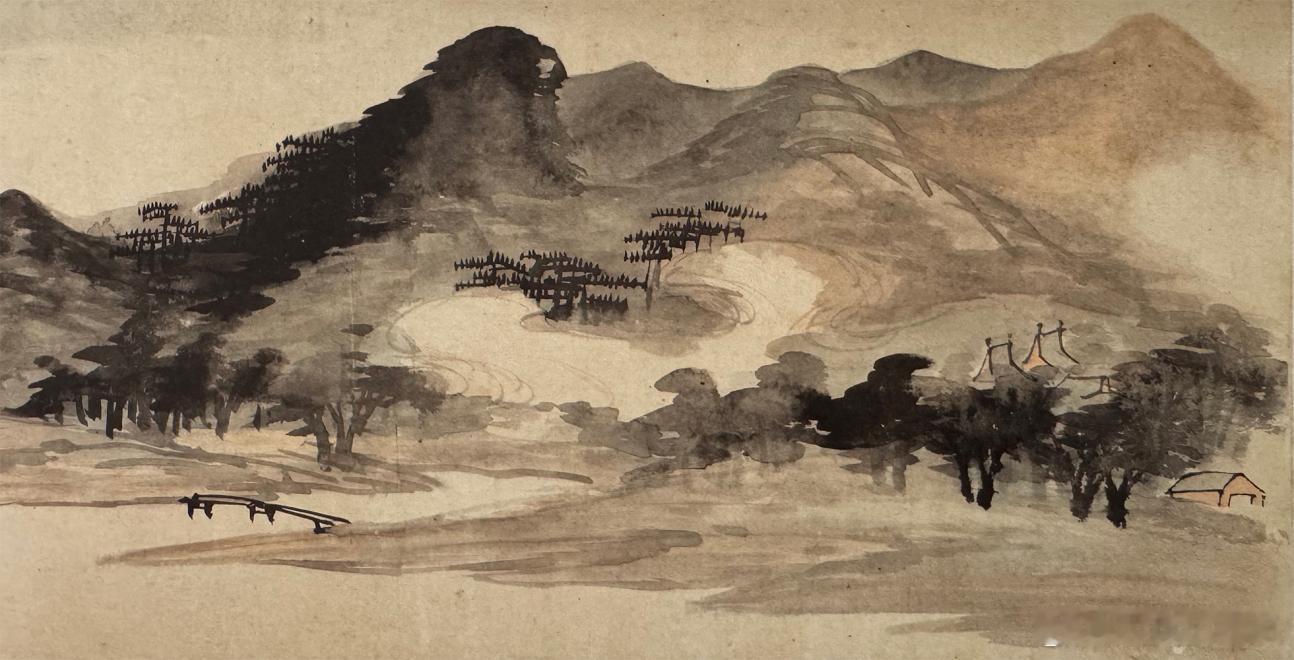 国史古风【中华名画欣赏《仿米高两家山水图》（陈道复）】明代画家