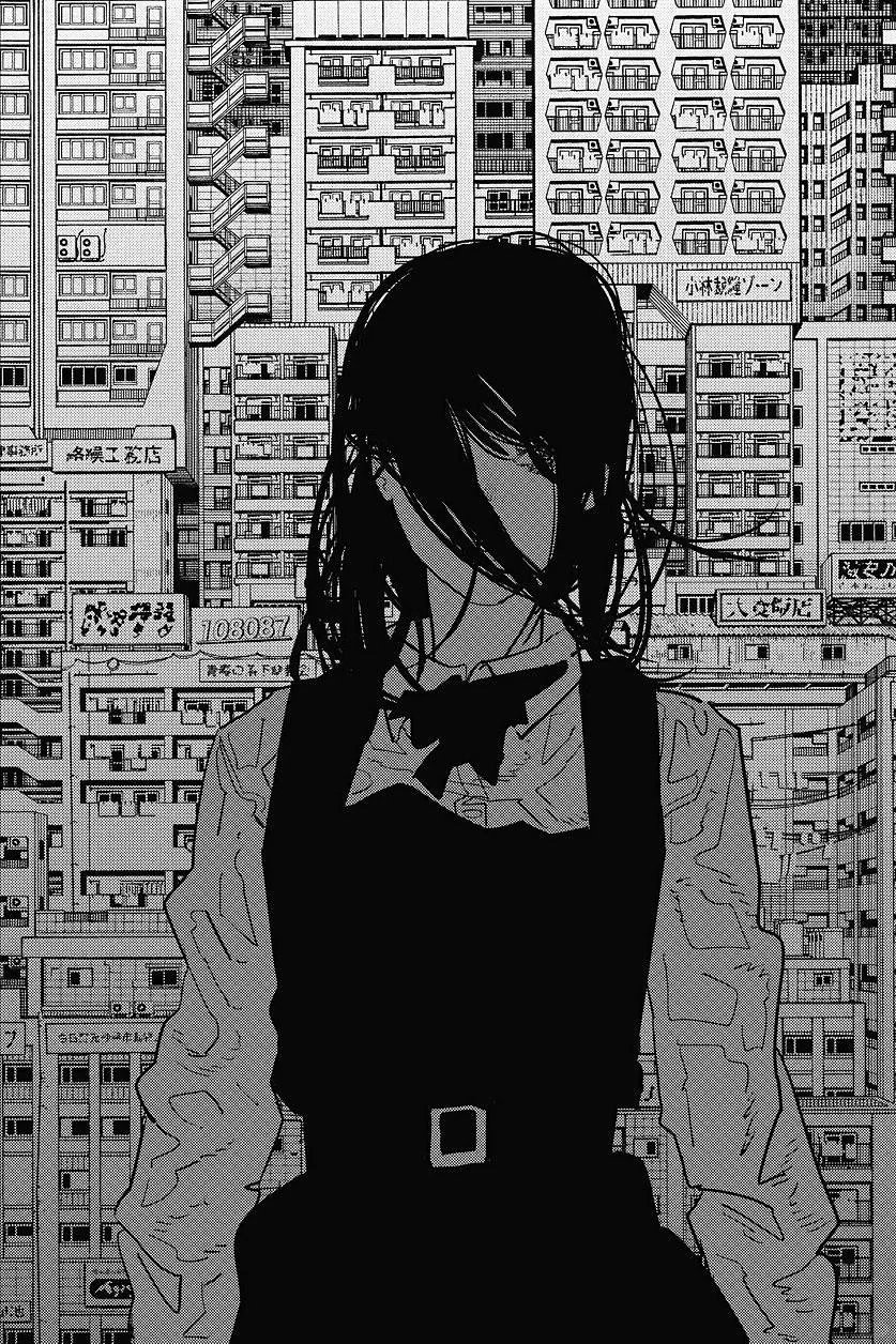 电锯人漫画背景构图建议拿放大镜欣赏二次元招新季​​​