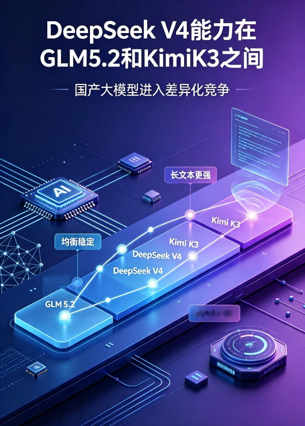 DeepSeekV4能力在GLM5.2和KimiK3之间最近国产大模型新一轮对比
