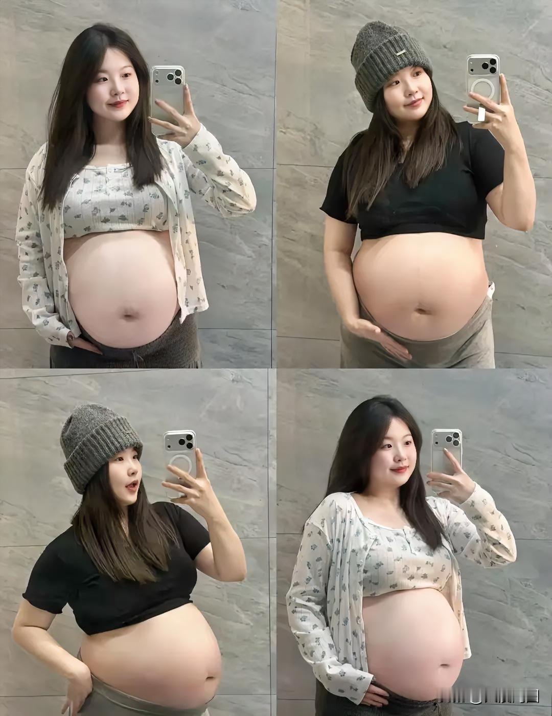 赞孕姿母爱孕体娇姿韵致长，腹中新命脉息藏。十月劳辛心泣血，一朝诞降爱盈乡