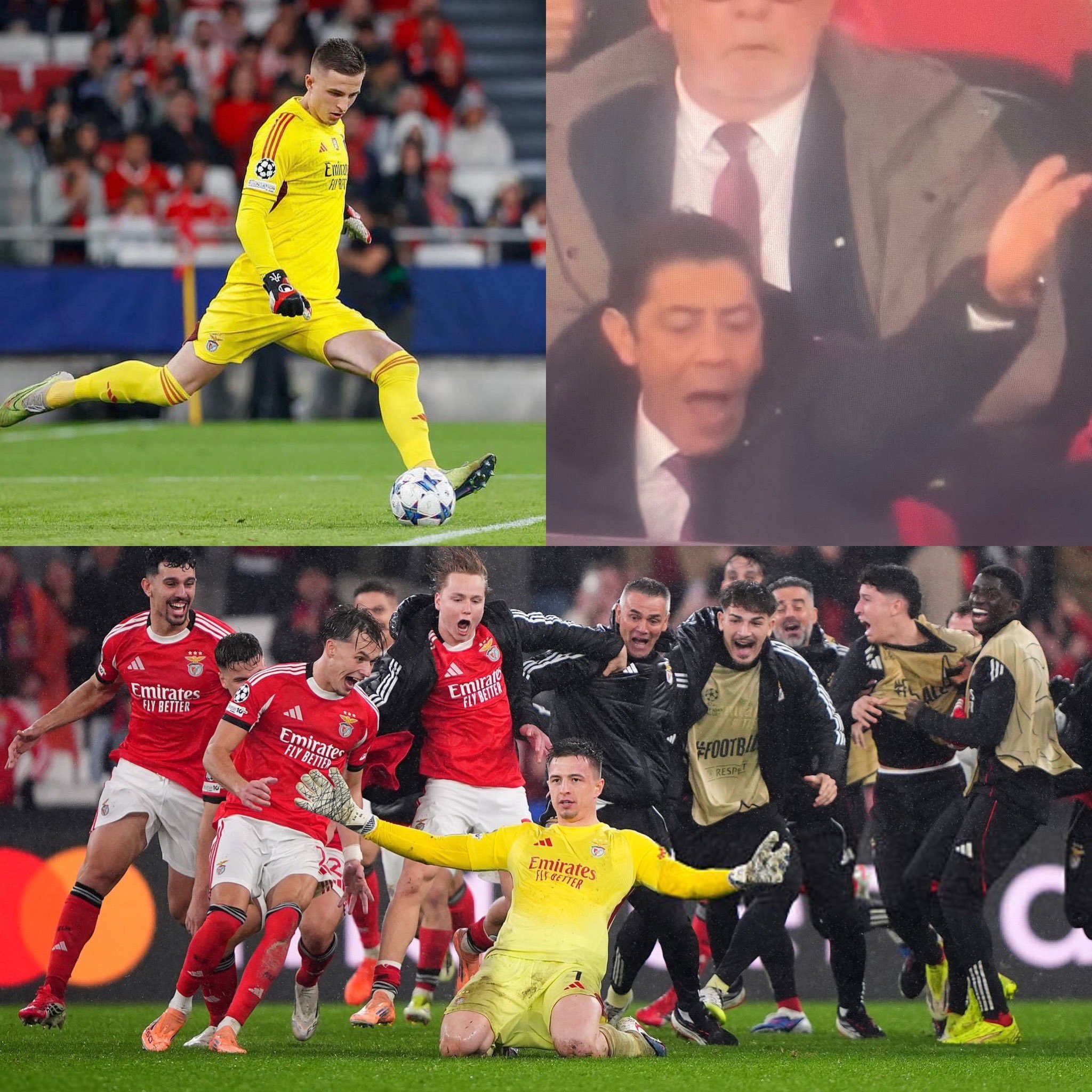 进球前30秒，本菲卡门将特鲁宾还在拖延时间，以为3：2领先的本菲卡已经晋级。全场