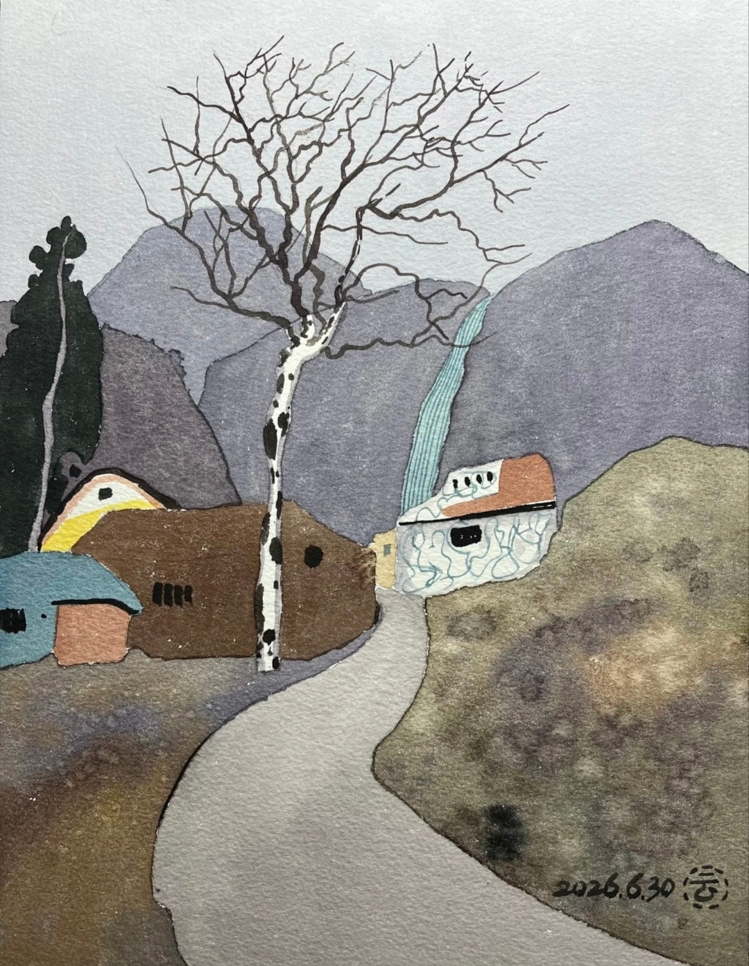 “乡土小景水彩画欣赏…”丨绘：张建云​​​