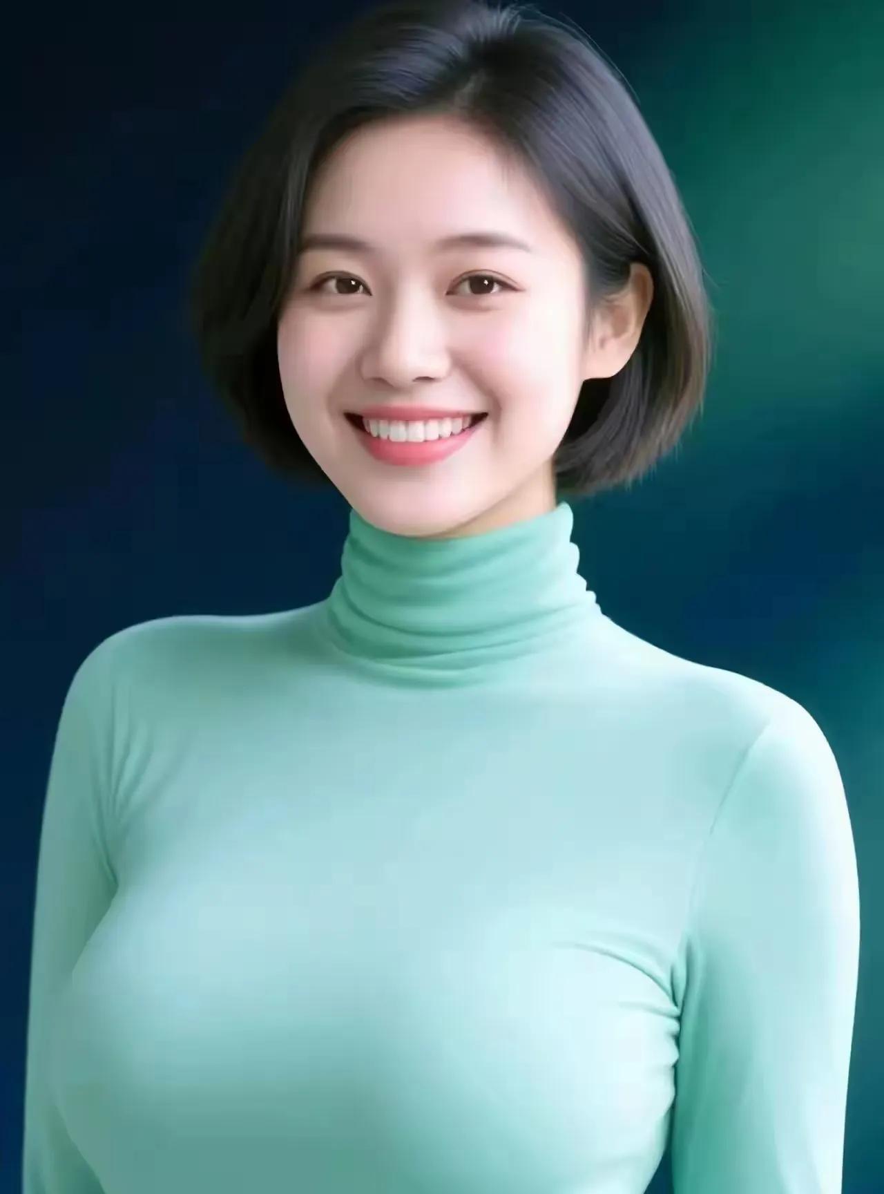 观美人丽色盈盈映碧空，笑如朝蕊带风浓。何须苦觅人间艳，此际玲珑在眼中。