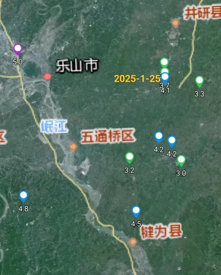 又是四川乐山市井研县发生地震，还是浅源够浅地震，内江市、重庆市、成都市、眉山市都