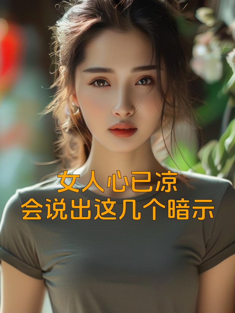 女人心已凉，会说出这几个暗示